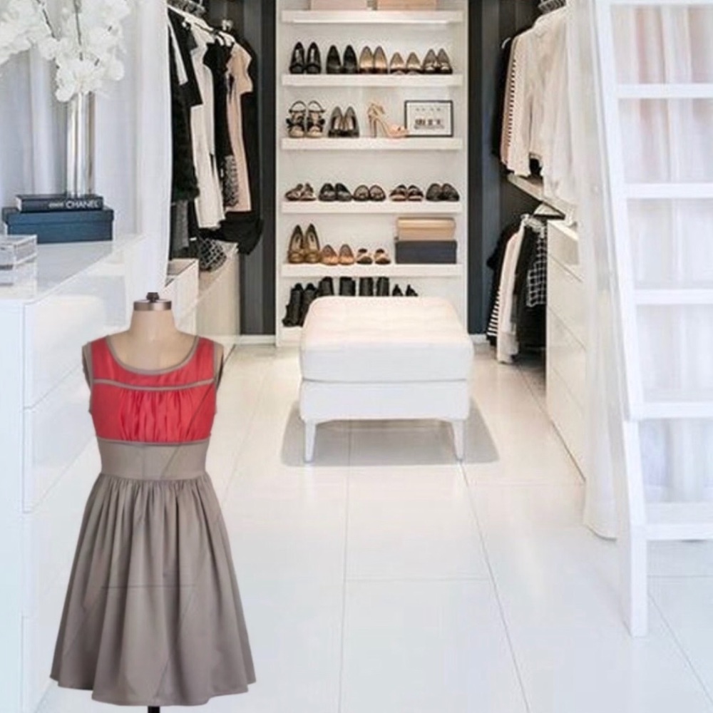 Final Sale New Pink/ Grey Dress By Ryu Boutique